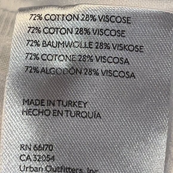 ANTHROPOLOGIE ANTHRO White Cotton Button Down Textured Tunic Cover-up Top - EUC - Picture 11 of 12